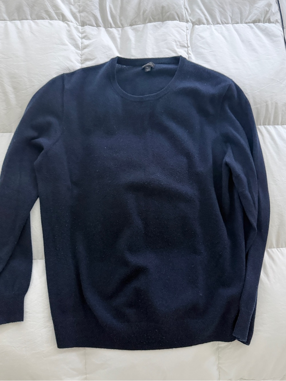 J. Crew Men Cashmere Crewneck Sweater - Navy